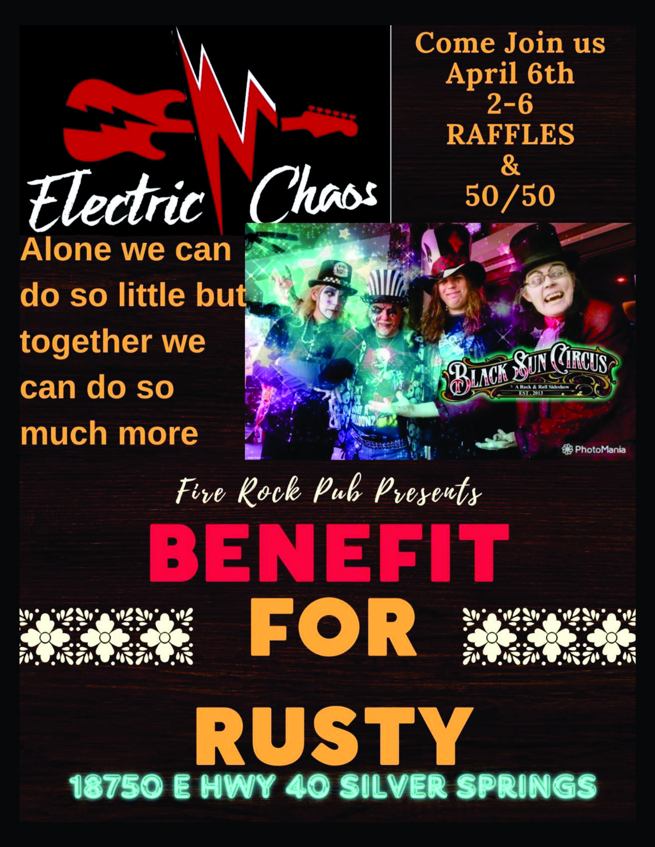 Fire Rock Pub Benefit for Rusty