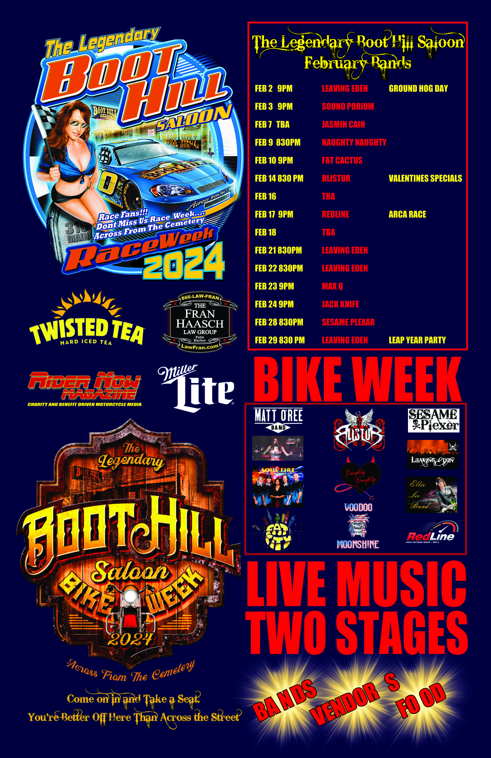 Boot Hill Saloon Events