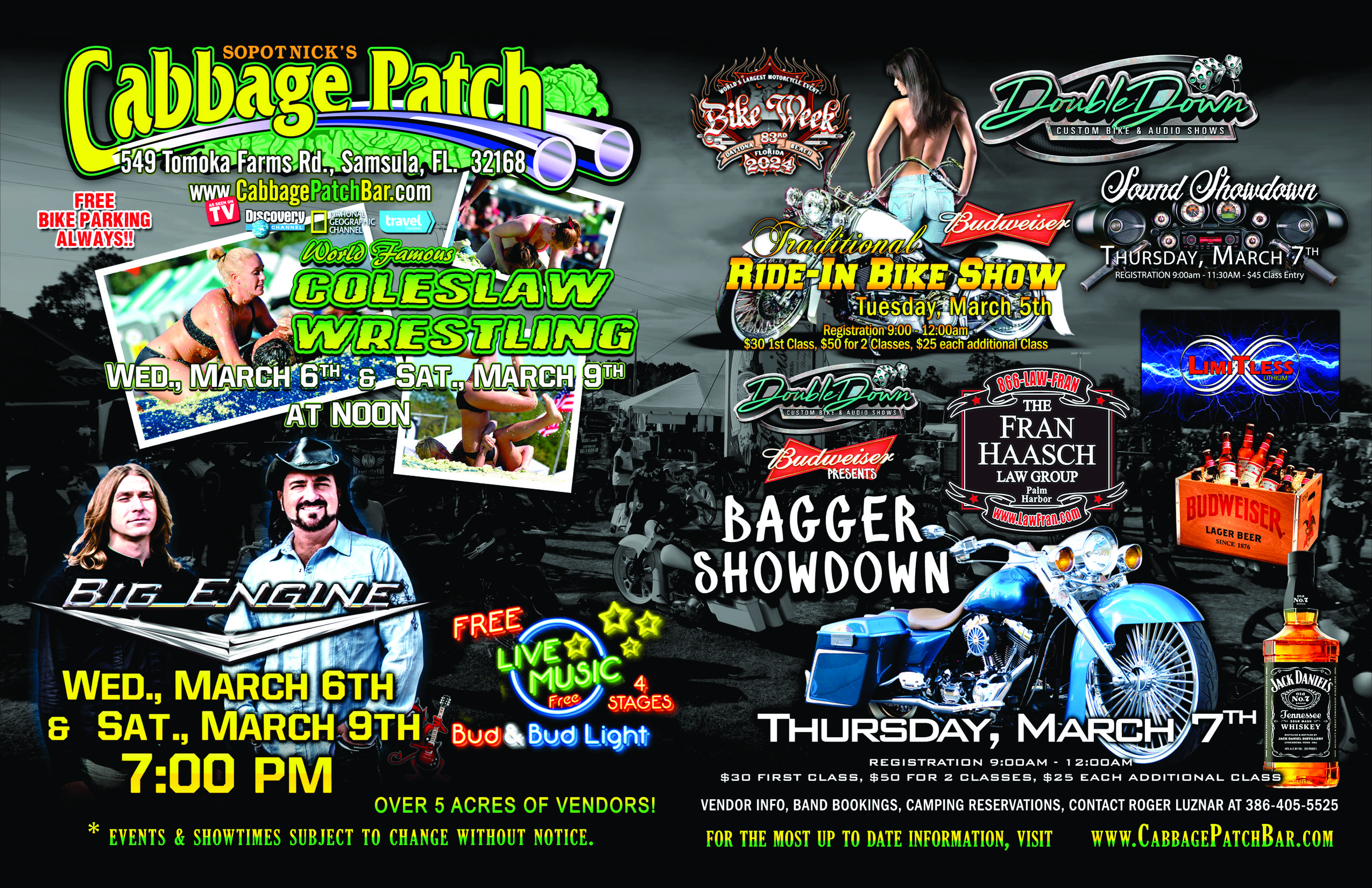 Cabbage Patch Bike Week Events