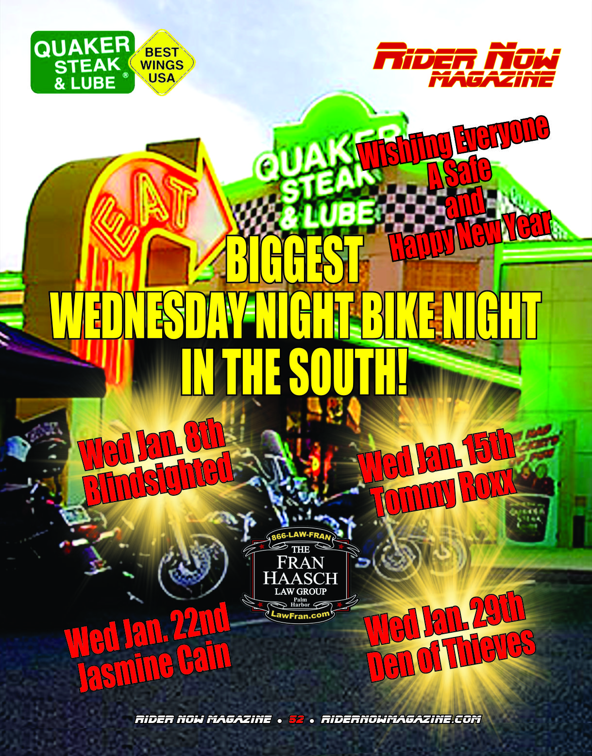 QS&L January Bike Nights and Bands